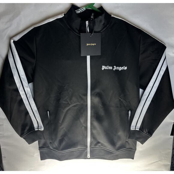 Palm Angels Black and White Striped Track Jacket Size S - Picture 1 of 14